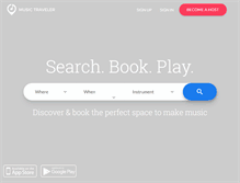 Tablet Screenshot of musictraveler.com